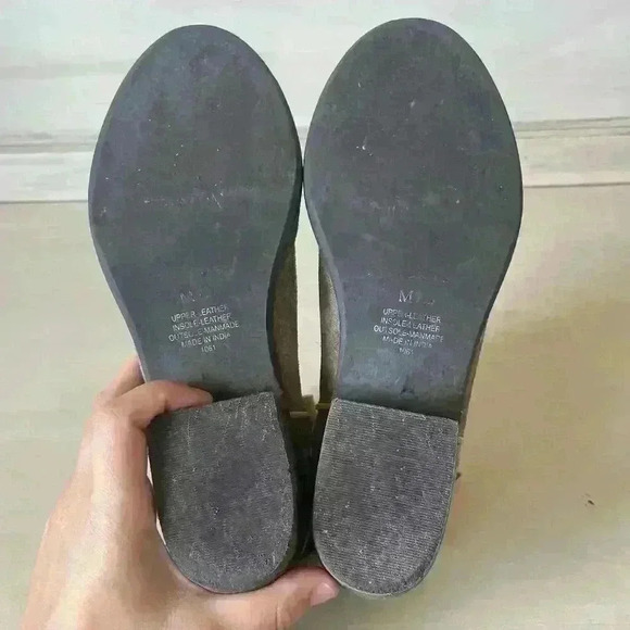 Steve Madden Womens 7.5 Western Cowgirl‎ Suede Booties Leather Round Boots Boho - Picture 9 of 10